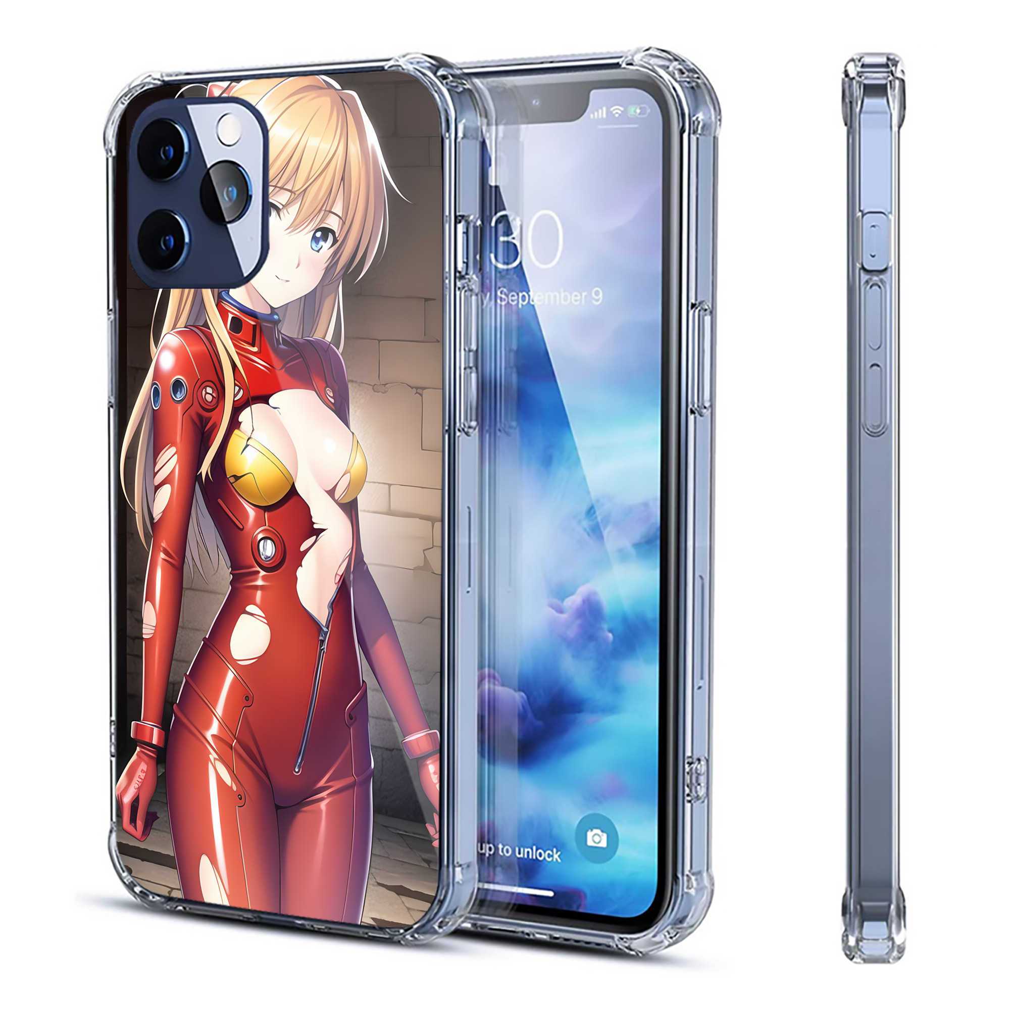 （画像用） EVA 新世紀エヴァンゲリオン 【iPhone 12シリーズ対応】透明スマホケース（クリアソフトケース）
